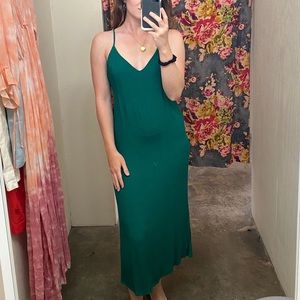 Reformation Emerald Green Maxi Dress